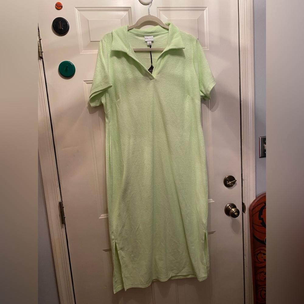 NWT Ava & Viv Terrycloth Dress